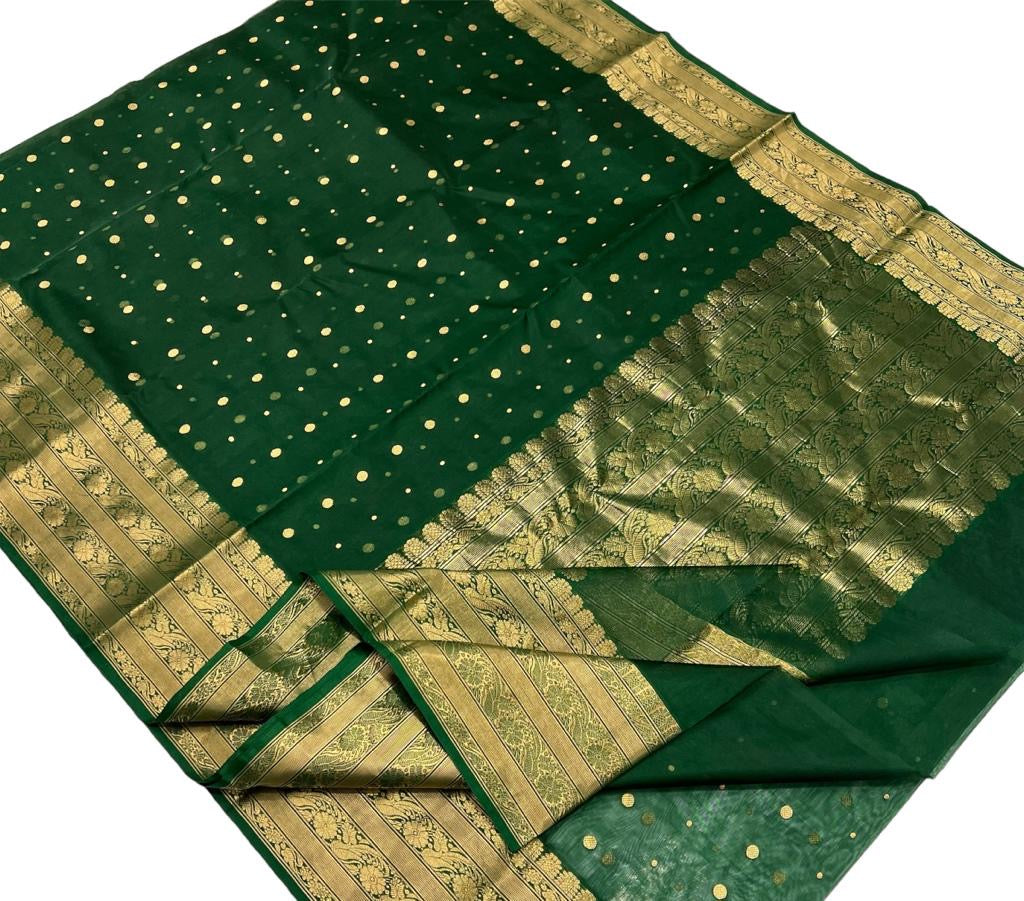 Anushka sharma|green chanderi silk saree|pure silk saree| Chanderi saree wala