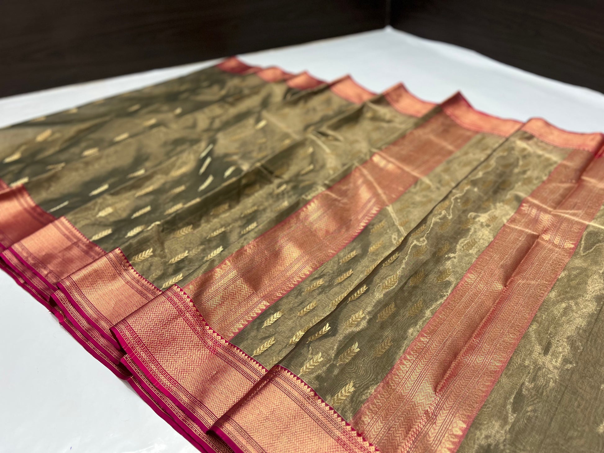 CHANDERI TISSUE SILK SAREE Chanderi saree wala