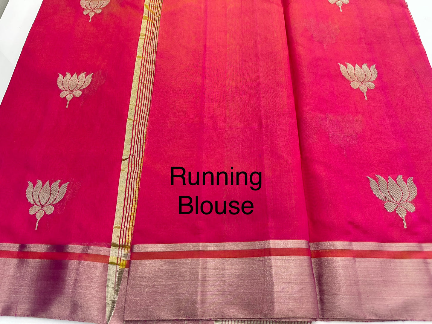 Pink Chanderi Pattu Silk Saree with Silver Zari Border | Traditional Wedding Saree