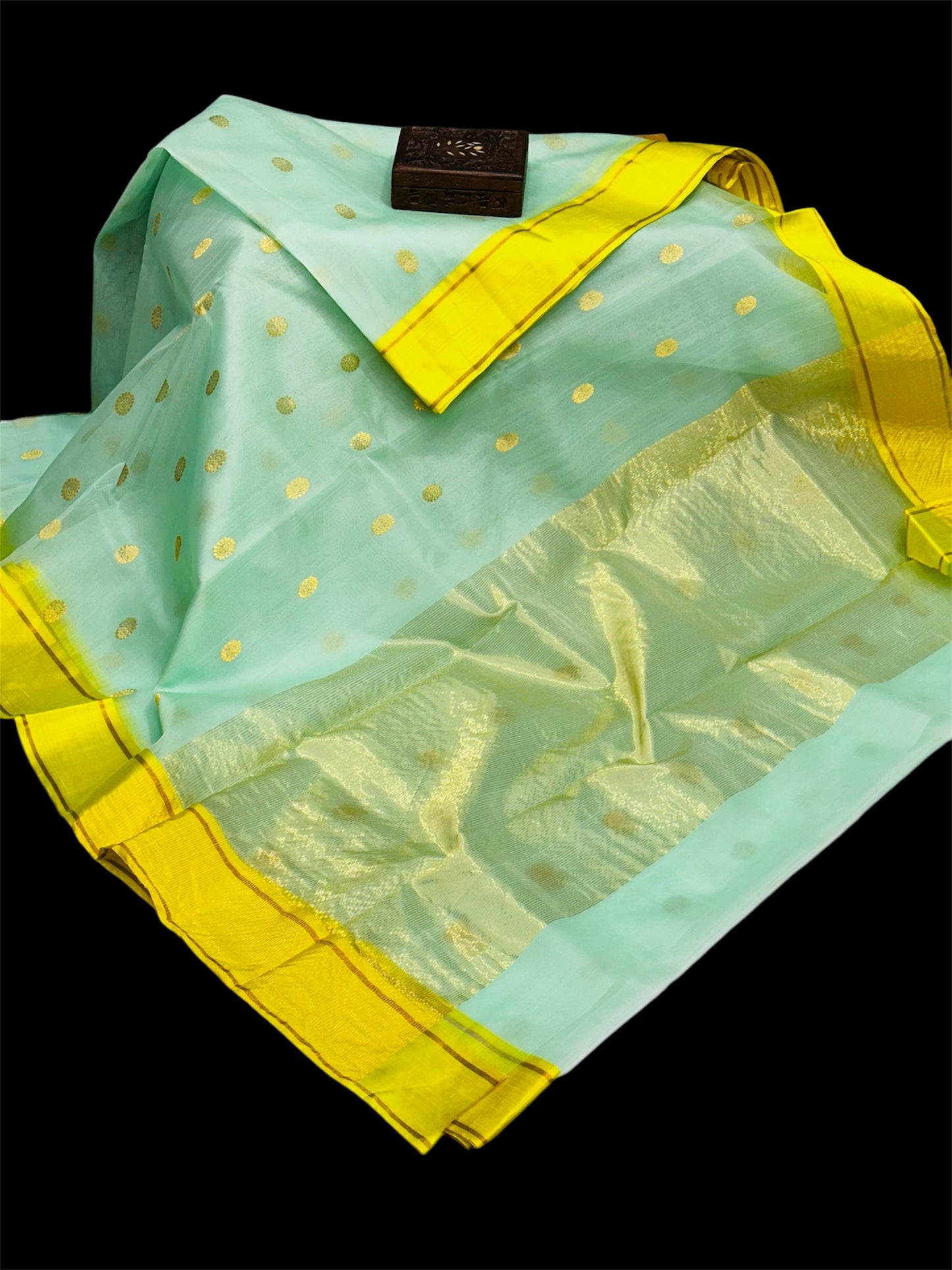 Chanderi handwoven silk saree