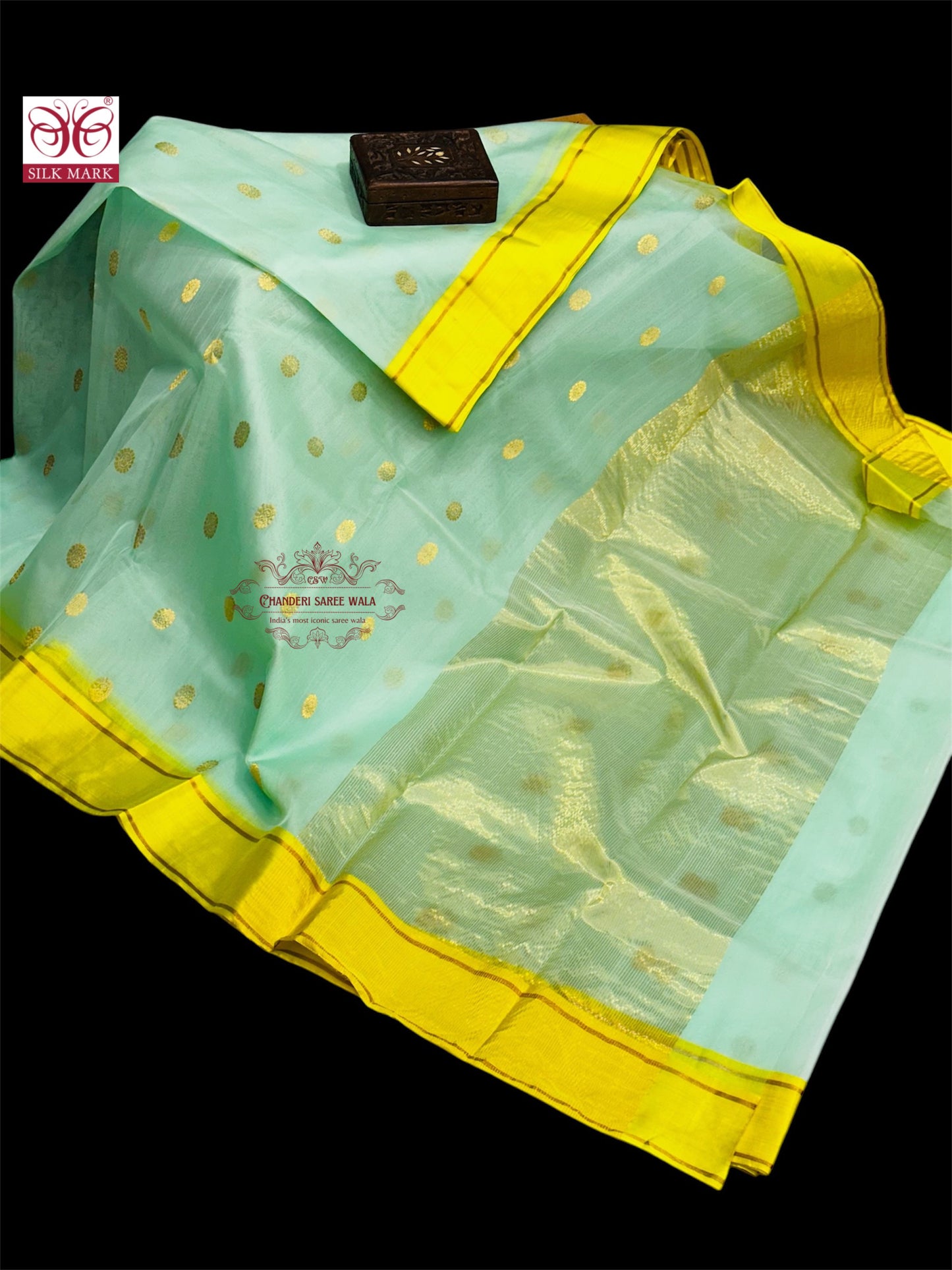 Chanderi handwoven silk saree